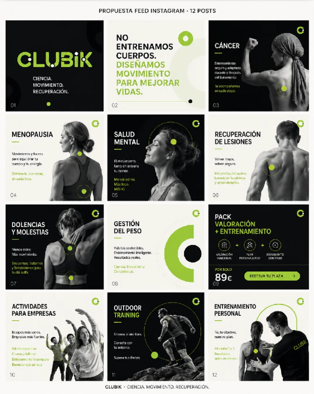 Clubik feed Instagram