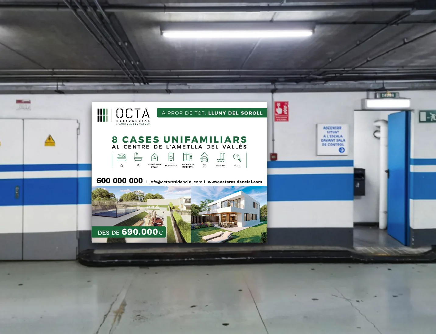 OCTA Residencial publicidad interior
