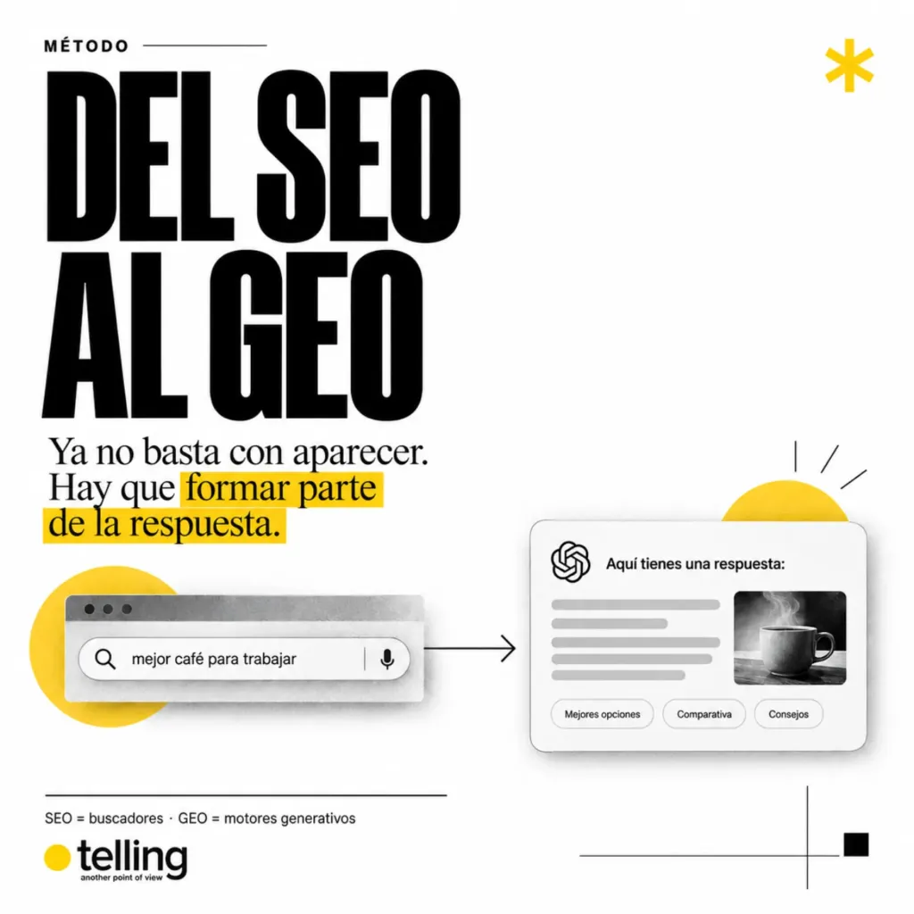Del SEO al GEO: ya no basta con aparecer, hay que formar parte de la respuesta
